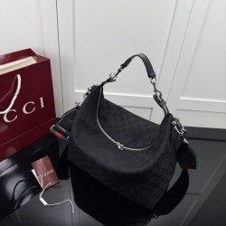 Replica Borsa a tracolla media da uomo Gucci Brera 866938 nera Imitazione fallate Outlet