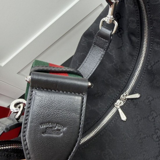 Replica Borsa a tracolla media da uomo Gucci Brera 866938 nera Imitazione fallate Outlet