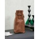 Replica Borsa a secchiello a tracolla Miu Miu Aventure nappa 5BE101 Marrone Imitazione fallate Outlet