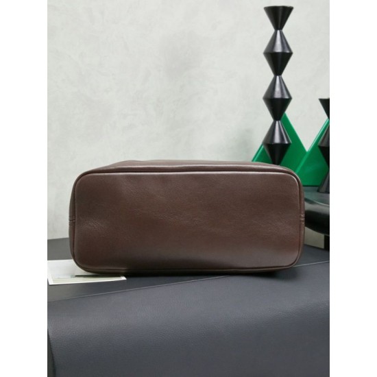 Replica Borsa a secchiello a tracolla Miu Miu Aventure nappa 5BE101 Caffè Imitazione fallate Outlet