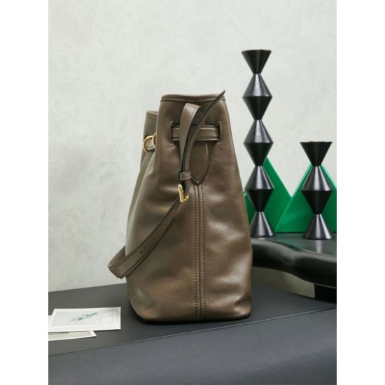 Replica Borsa a secchiello a tracolla Miu Miu Aventure nappa 5BE101 Radica Imitazione fallate Outlet