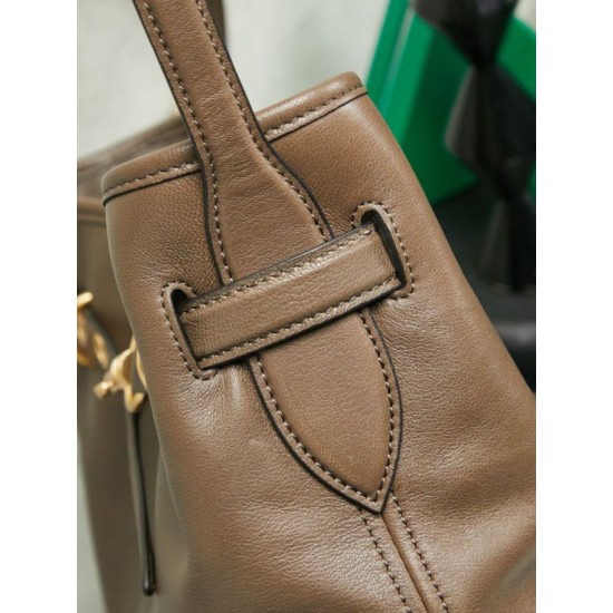 Replica Borsa a secchiello a tracolla Miu Miu Aventure nappa 5BE101 Radica Imitazione fallate Outlet