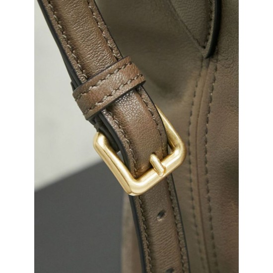 Replica Borsa a secchiello a tracolla Miu Miu Aventure nappa 5BE101 Radica Imitazione fallate Outlet