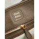 Replica Borsa a secchiello a tracolla Miu Miu Aventure nappa 5BE101 Radica Imitazione fallate Outlet