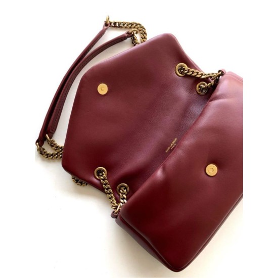 Replica Borsa a tracolla media YSL Saint Laurent Calypso Marrone Imitazione fallate Outlet