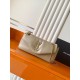 Replica Borsa a tracolla media YSL Saint Laurent Calypso Albicocca Imitazione fallate Outlet