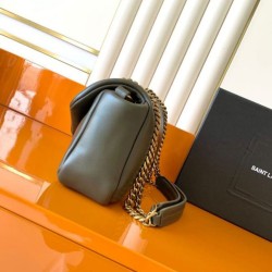 Replica Borsa a tracolla media YSL Saint Laurent Calypso muschio Imitazione fallate Outlet