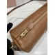 Replica Pochette compatta in nappa Miu Miu 5NE851 Marrone Imitazione fallate Outlet