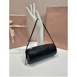 Replica Pochette compatta in nappa Miu Miu 5NE851 Nero Imitazione fallate Outlet