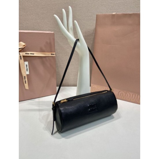 Replica Pochette compatta in nappa Miu Miu 5NE851 Nero Imitazione fallate Outlet