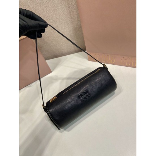 Replica Pochette compatta in nappa Miu Miu 5NE851 Nero Imitazione fallate Outlet