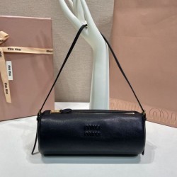 Replica Pochette compatta in nappa Miu Miu 5NE851 Nero Imitazione fallate Outlet