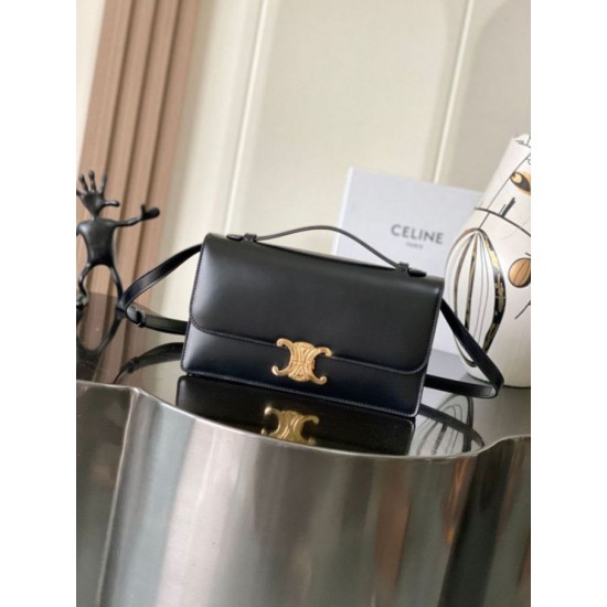 Replica Borse Celine Medium Triomphe Folio Marrone Imitazione fallate Outlet