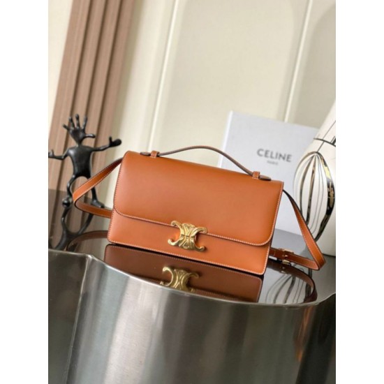 Replica Borse Celine Medium Triomphe Folio nera Imitazione fallate Outlet