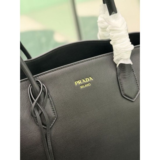 Replica Borsa tote grande Prada 1BG600 Nera Imitazione fallate Outlet