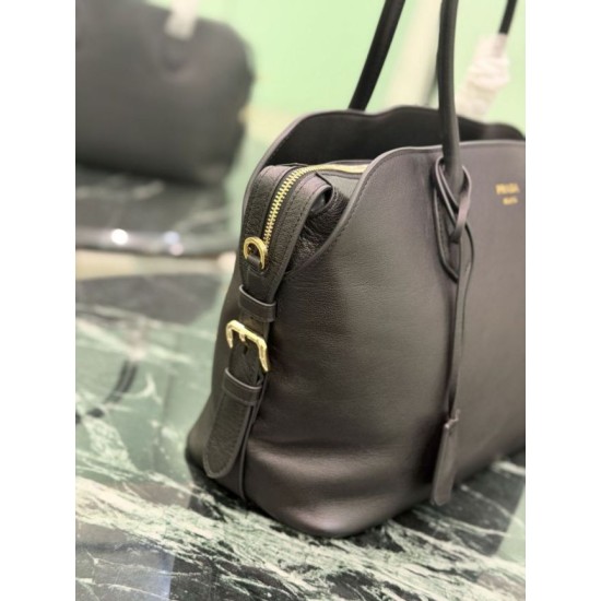 Replica Borsa tote grande Prada 1BG600 Nera Imitazione fallate Outlet