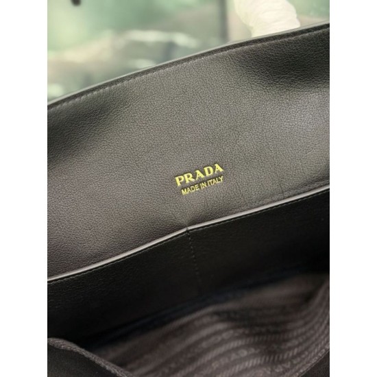 Replica Borsa tote grande Prada 1BG600 Nera Imitazione fallate Outlet