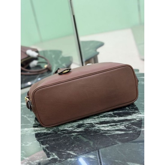 Replica Borsa tote grande Prada 1BG600 Marrone Imitazione fallate Outlet