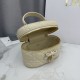 Replica Beauty case Dior Lady Dior Micro Albicocca Imitazione fallate Outlet