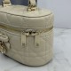 Replica Beauty case Dior Lady Dior Micro Albicocca Imitazione fallate Outlet