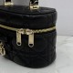 Replica Beauty case Dior Lady Dior Micro Nero Imitazione fallate Outlet