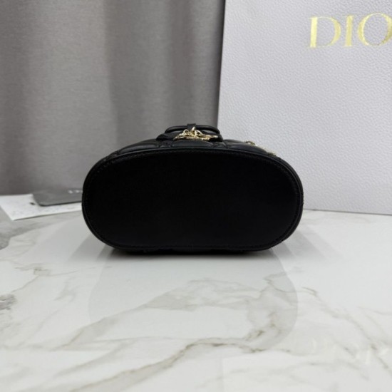Replica Beauty case Dior Lady Dior Micro Nero Imitazione fallate Outlet