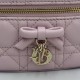 Replica Beauty case Dior Lady Dior Micro Rosa Imitazione fallate Outlet