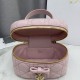 Replica Beauty case Dior Lady Dior Micro Rosa Imitazione fallate Outlet