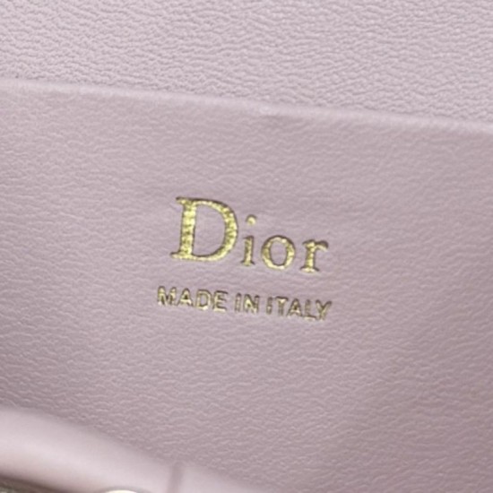 Replica Beauty case Dior Lady Dior Micro Rosa Imitazione fallate Outlet