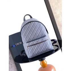 Replica Zaino Dior Rider tela jacquard Oblique Dior blu Imitazione fallate Outlet