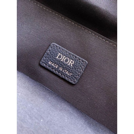 Replica Zaino Dior Rider tela jacquard Oblique Dior blu Imitazione fallate Outlet