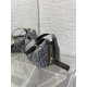 Replica Borsa Dior Medio D-Journey denim jacquard con motivo obliquo Blu Imitazione fallate Outlet