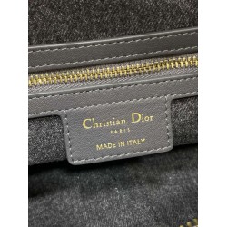Replica Borsa Dior Medio D-Journey denim jacquard con motivo obliquo Blu Imitazione fallate Outlet
