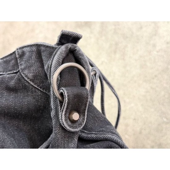 Replica Borsa Balenciaga Le City in denim lavato nero Imitazione fallate Outlet