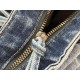 Replica Borsa Balenciaga Le City denim lavato Blu Imitazione fallate Outlet