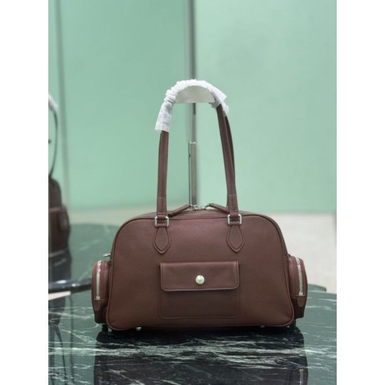 Replica Borsa Prada media con manico superiore marrone Falso Non Originali Replica Borsa Prada media con manico superiore marrone Imitazione fallate Outlet