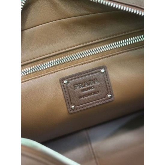 Replica Borsa Prada media con manico superiore marrone Falso Non Originali Replica Borsa Prada media con manico superiore marrone Imitazione fallate Outlet