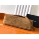Replica Borsa a tracolla grande YSL Saint Laurent Calypso scamosciata marrone Imitazione fallate Outlet
