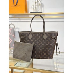 Premio Replica Borsa Louis Vuitton Neverfull Inside Out MM M25664 fumo Imitazione Outlet