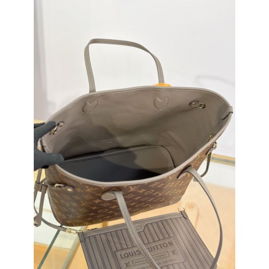 Replica Borsa Louis Vuitton Neverfull Inside Out MM M25664 fumo False fatte bene Online Premio Replica Borsa Louis Vuitton Neverfull Inside Out MM M25664 fumo Imitazione Outlet