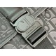 Premio Replica Borsa a tracolla da uomo Dior Oblique Jacquard nera Imitazione Outlet