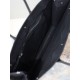 Premio Replica Borsa tote YSL Saint Laurent Rive Gauche Rafia ricamata Nero Imitazione Outlet