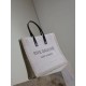 Premio Replica Borsa tote YSL Saint Laurent Rive Gauche beige Imitazione Outlet