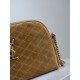 Premio Replica Borsa a tracolla YSL Saint Laurent Gaby scamosciata trapuntata giallo Imitazione Outlet
