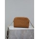 Premio Replica Pochette trapuntata con zip Gaby YSL Saint Laurent marrone Imitazione Outlet