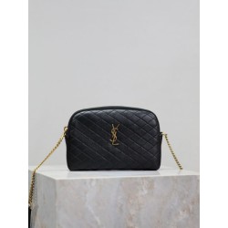 Premio Replica Pochette trapuntata con zip Gaby YSL Saint Laurent Nero Imitazione Outlet