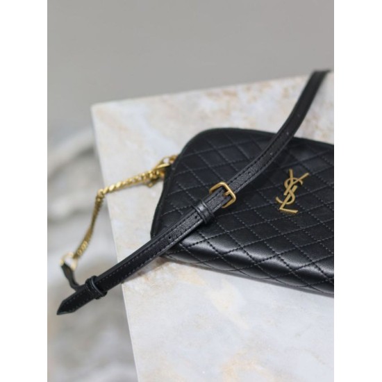 Replica Pochette trapuntata con zip Gaby YSL Saint Laurent Nero False fatte bene Online Premio Replica Pochette trapuntata con zip Gaby YSL Saint Laurent Nero Imitazione Outlet