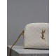 Premio Replica Pochette trapuntata con zip Gaby YSL Saint Laurent Bianco Imitazione Outlet