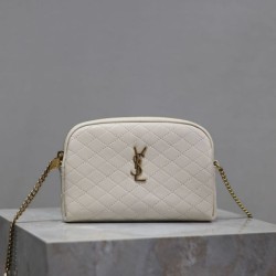 Premio Replica Pochette trapuntata con zip Gaby YSL Saint Laurent Bianco Imitazione Outlet