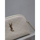 Premio Replica Pochette trapuntata con zip Gaby YSL Saint Laurent Bianco Imitazione Outlet